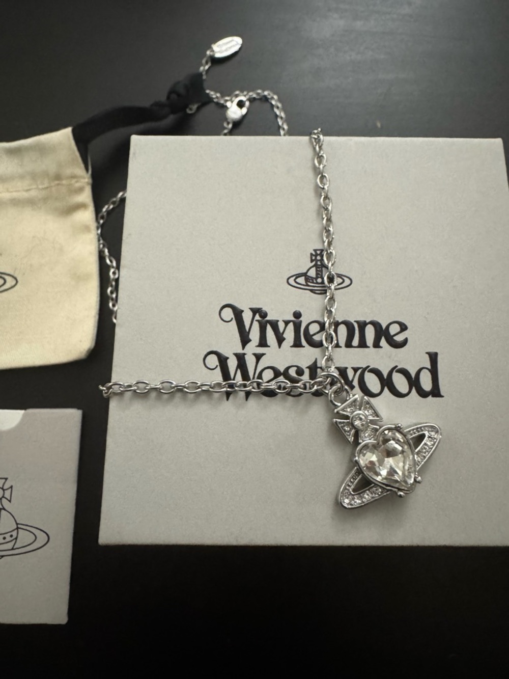 Vivienne Westwood Heart Orb Necklace